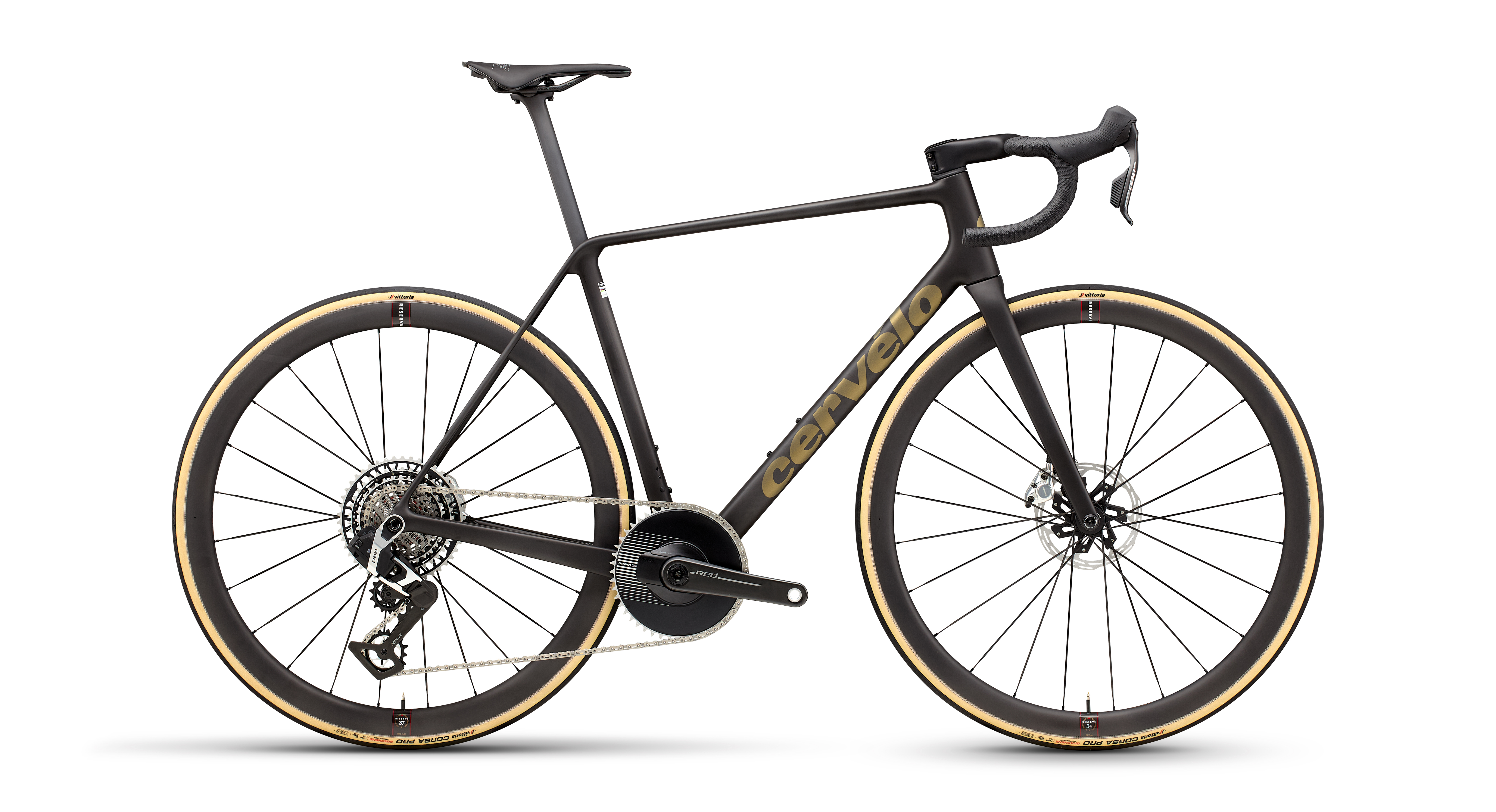 Cervelo R5 bike shown side on against white