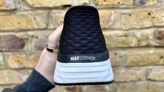 a photo of the back of the Skechers Slip-in Max Cushioning Smooth
