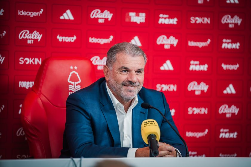 Nottingham Forest manager Ange Postecoglou will take charge of his first game against Arsenal