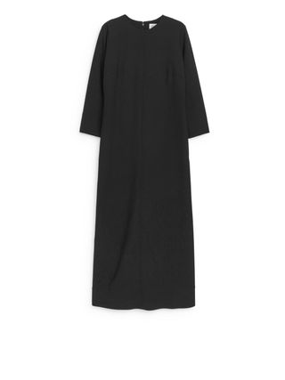 Penny Martin and Arket Maxi Wool Dress - Black - Arket Gb