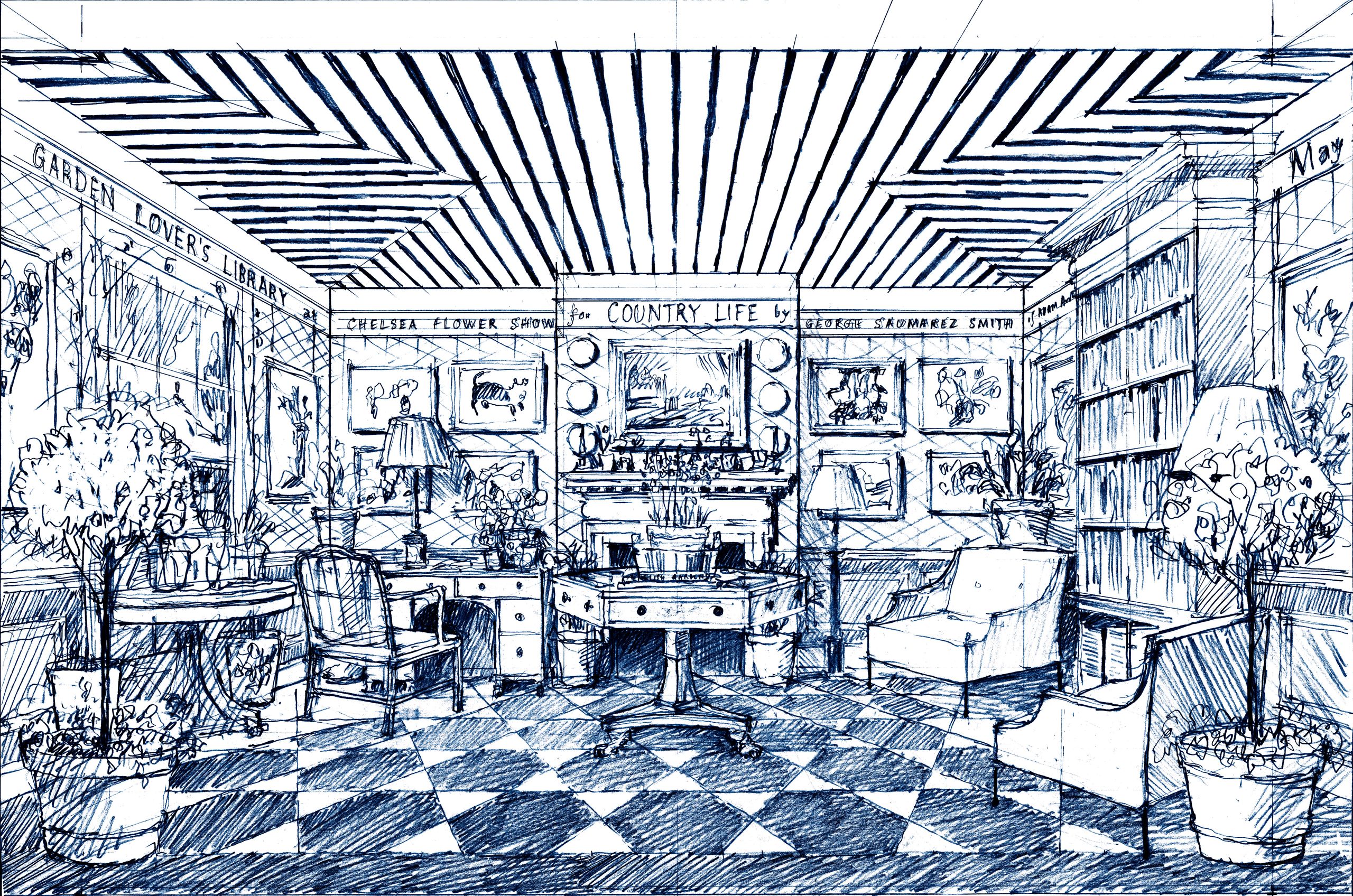 'I am destined to a life surrounded by books with never quite enough shelves': George Saumarez Smith on his design for Country Life’s stand at this year’s RHS Chelsea Flower Show