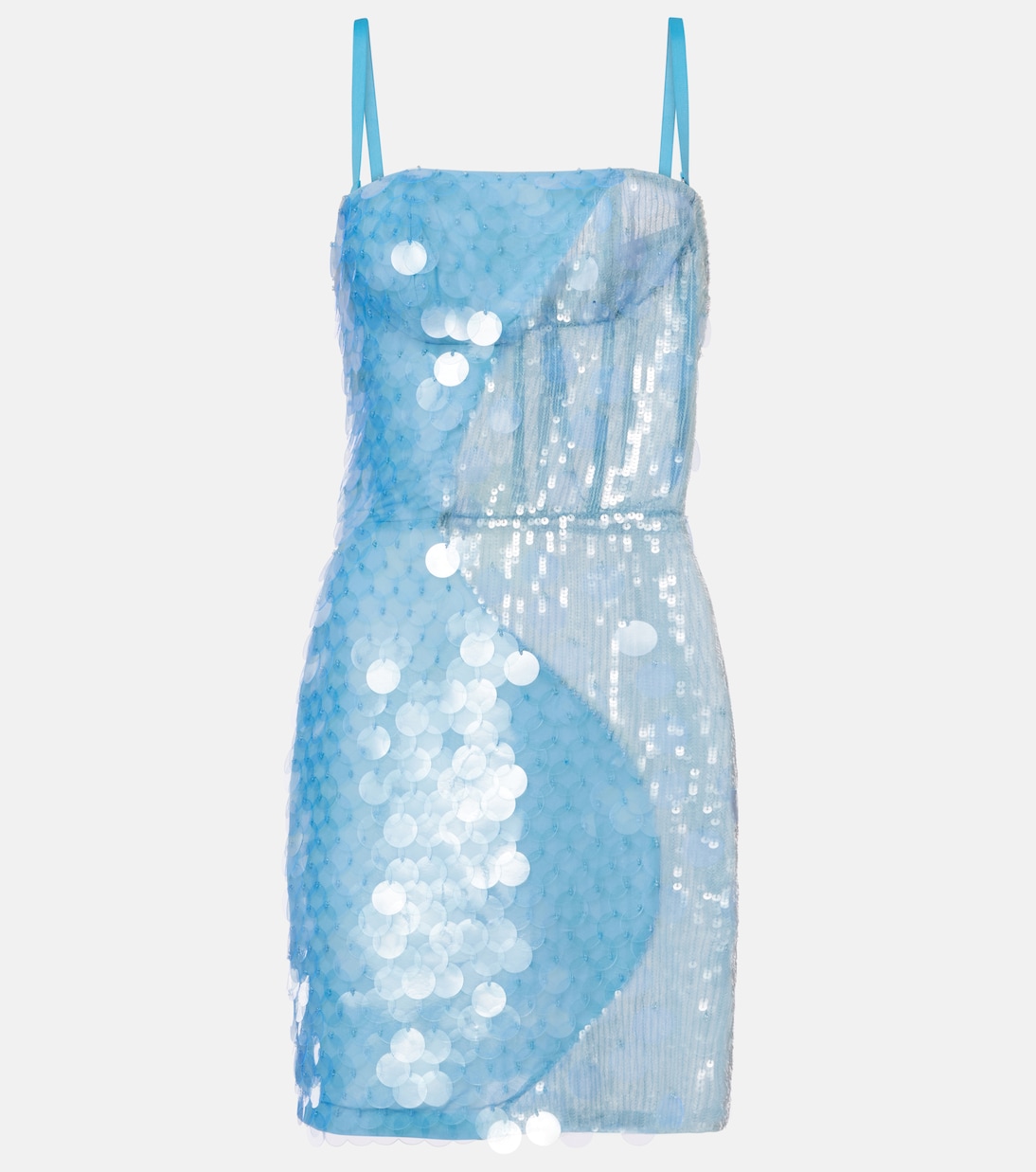 Sequined Minidress in Blue - Nensi Dojaka