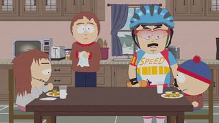 Randy talks to the family about the ebikes plaguing the town of South America. 
