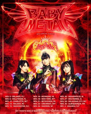 Babymetal 2024 US tour poster
