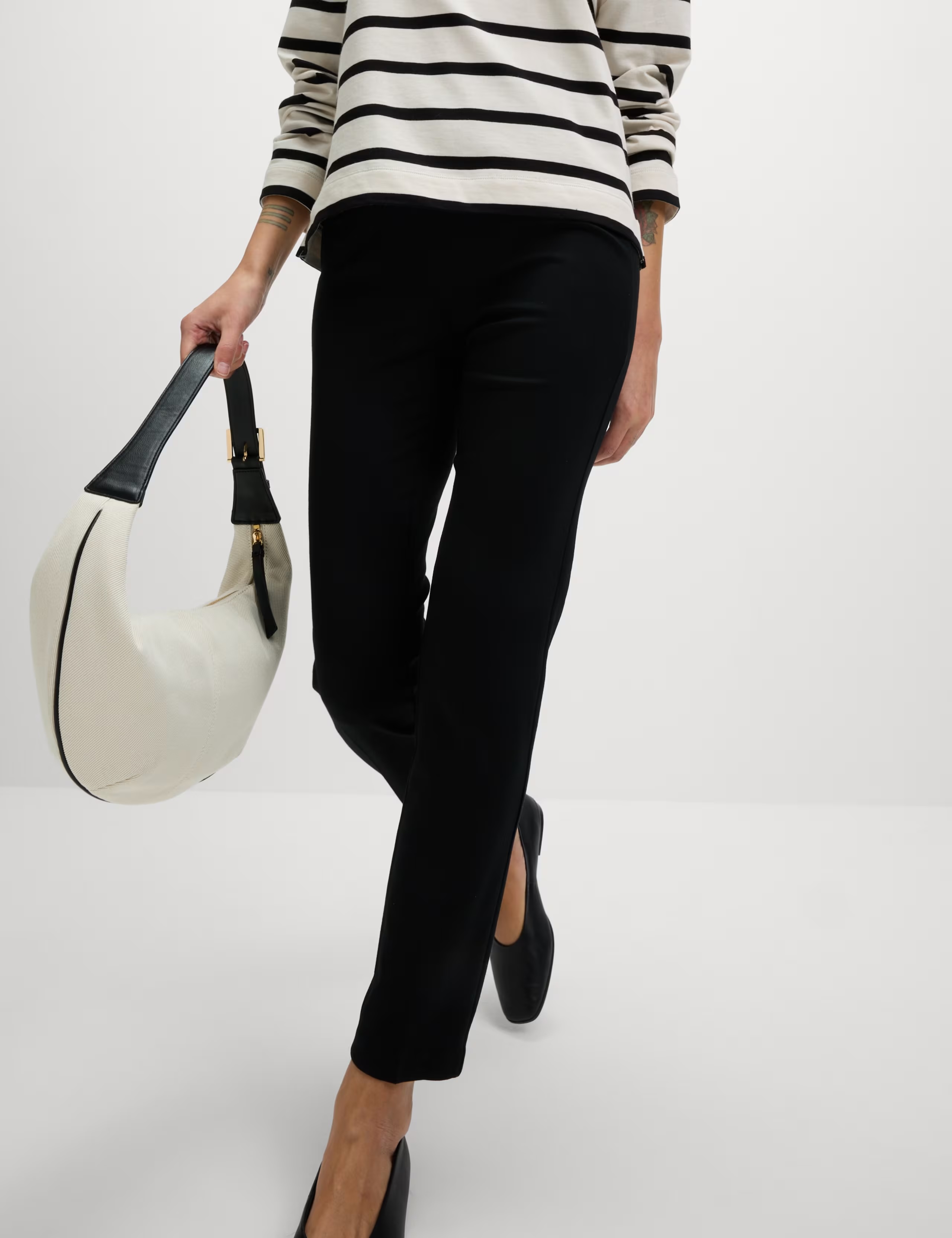 Jersey Slim Fit Ankle Grazer Trousers 
