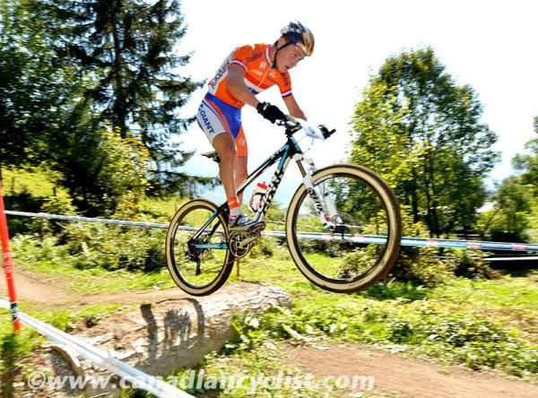 Michael van der Heijden (Netherlands) spent a lot of time off the front and finished with a silver medal