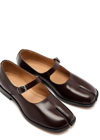 Tabi Leather Mary Jane Flats