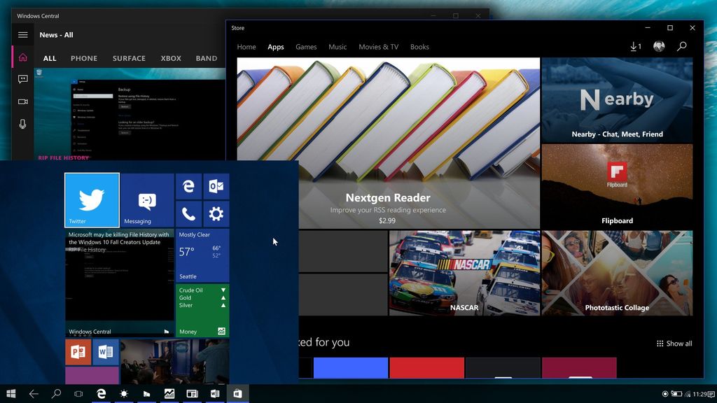 Microsoft's Windows 10 'CShell' adaptable UI in images and video ...
