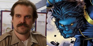 Stranger Things' David Harbour and Beast from X-Men
