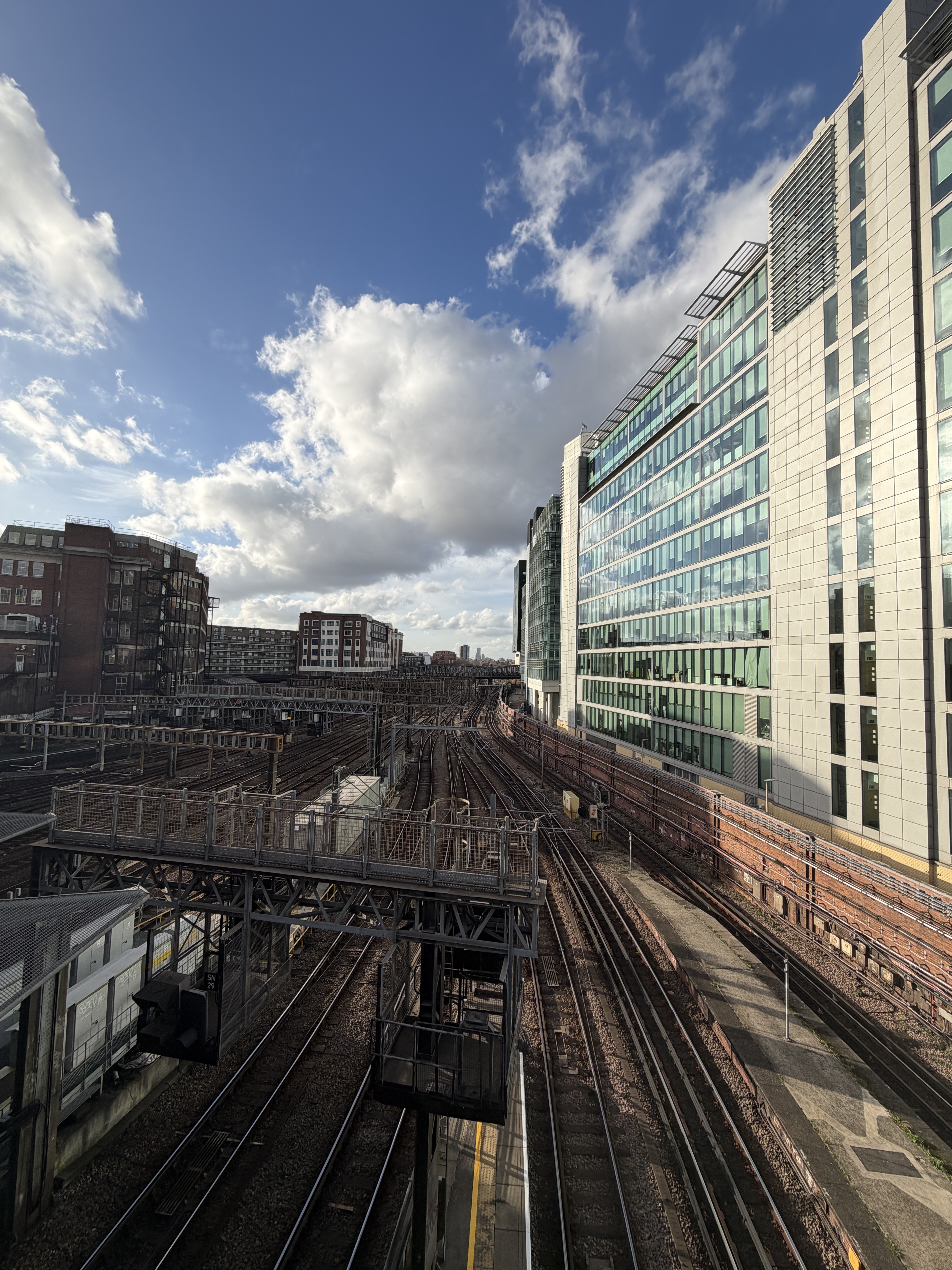 The tracks at Paddington station