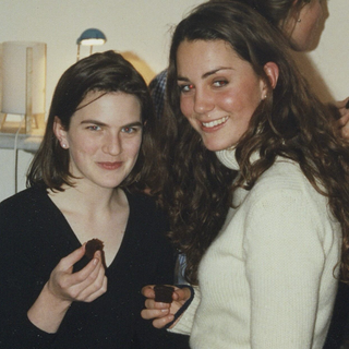 Laura Warshauer and Princess Kate in college.