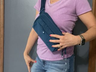 Incase Hipsack With Bionic Lifestyle Worn As Crossbody Bag