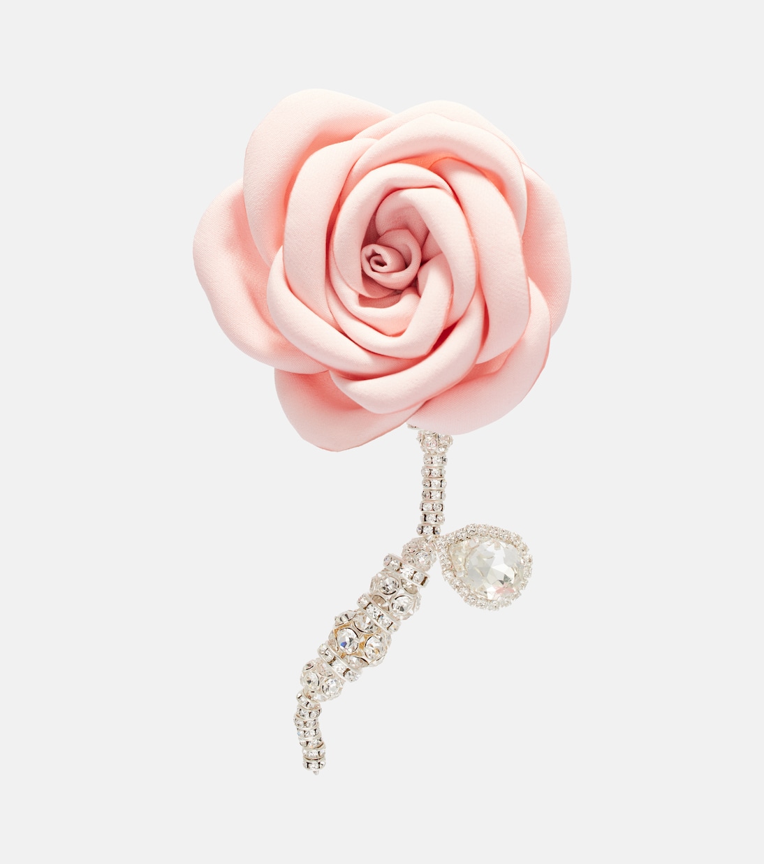 Embellished Gold-Plated Single Earring in Pink - Magda Butrym