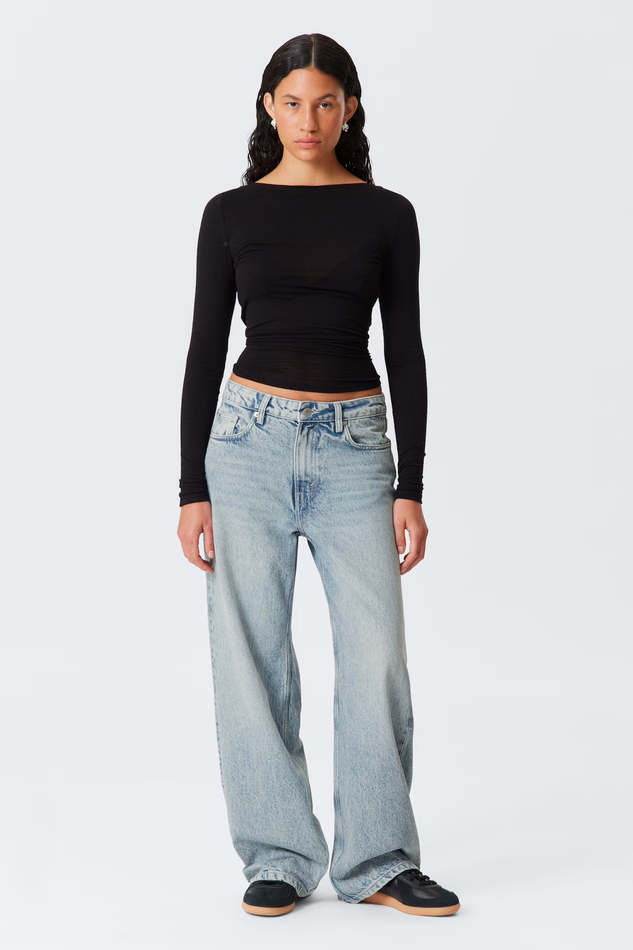 Nce High Waist Wide Leg Jeans