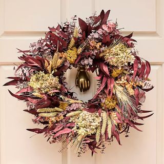 Dried Autumn Wildflower Wreath