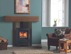 traditional wood burner in living room from purevision