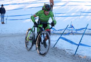 Stephen Hyde (Cannondale-CyclocrossWorld) en route to victory