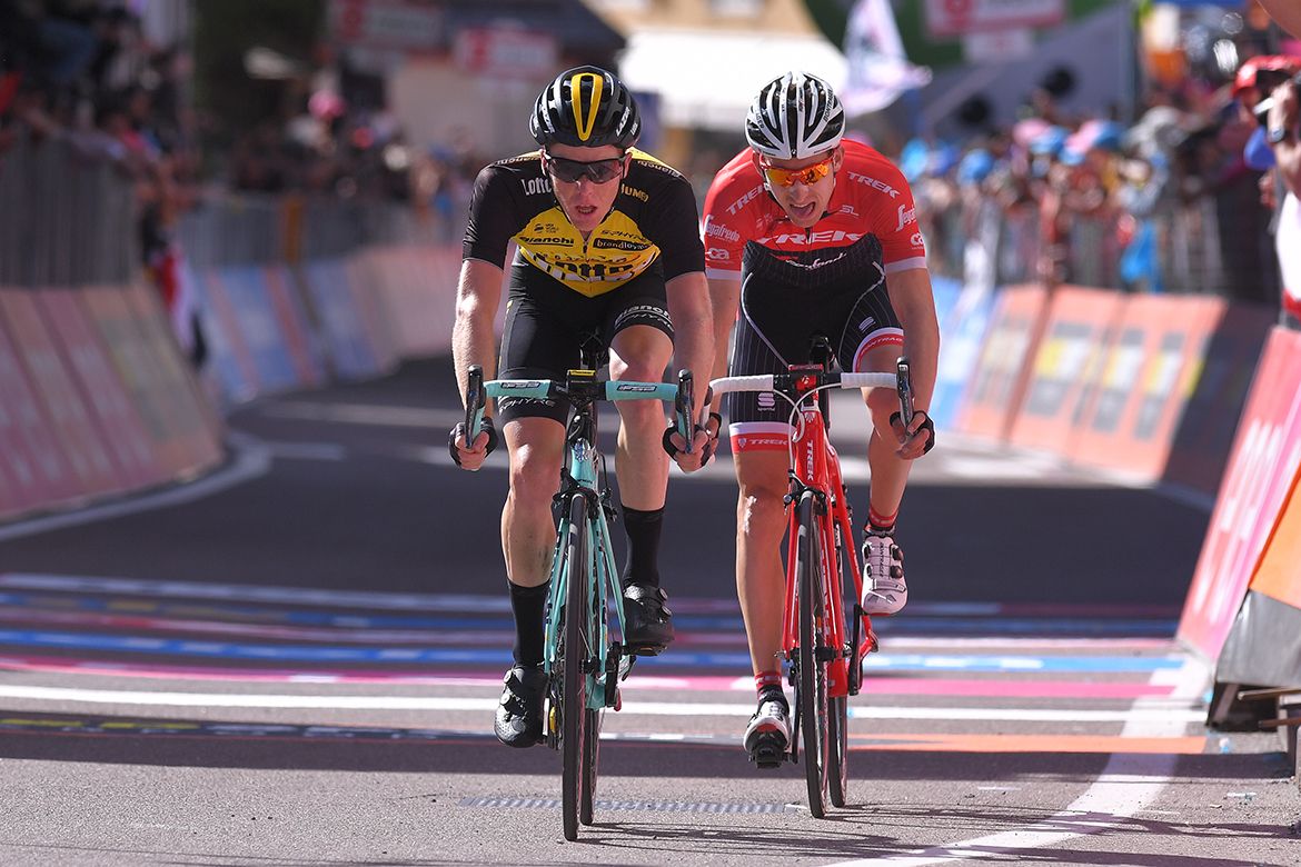 Steven Kruijswijk (LottoNl-Jumbo) and Bauke Mollema (Trek-Segafredo)