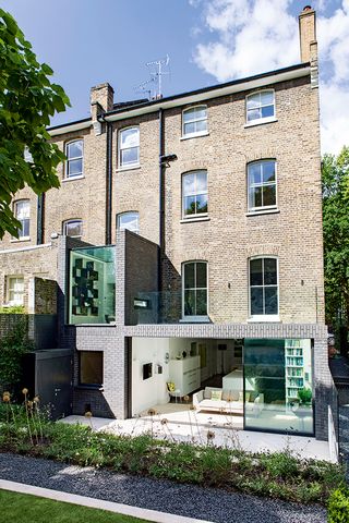 Double storey extension ideas: Glass box extension by IQ Glass