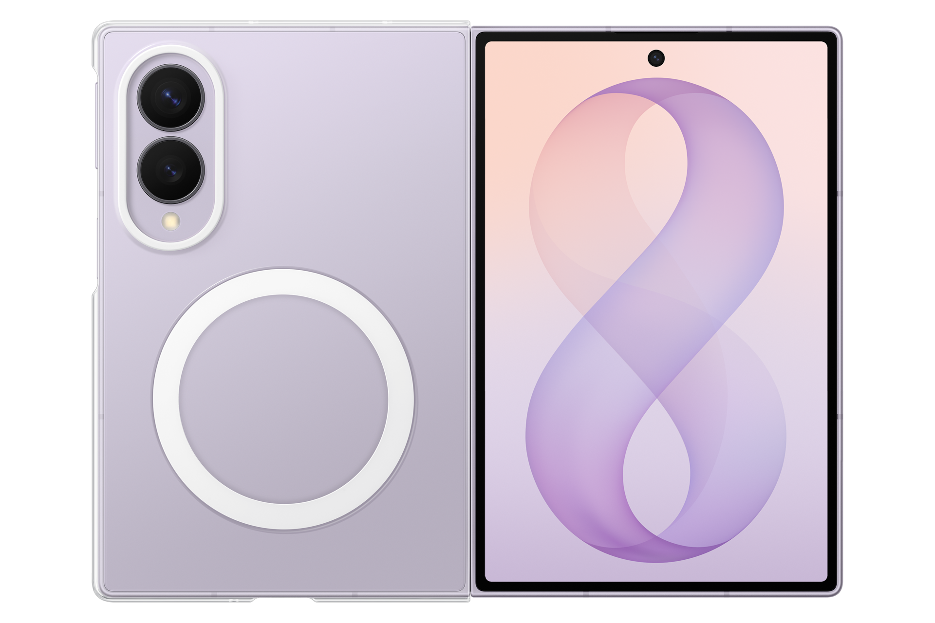 Galaxy Z Fold8 Clear Magnet Case, Transparent