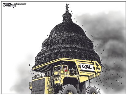 Political cartoon U.S. Christmas coal Congress