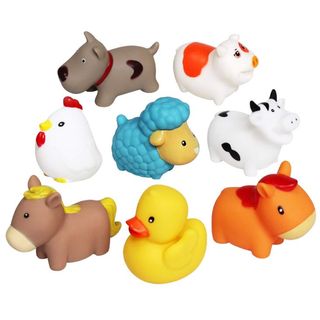 JAYSRIS Floating Bath Farm Toys (8 pieces)