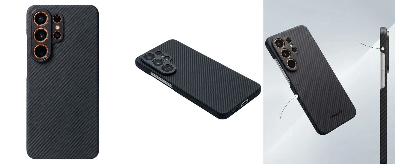 Images from Thinborne's S26 Ultra case listing