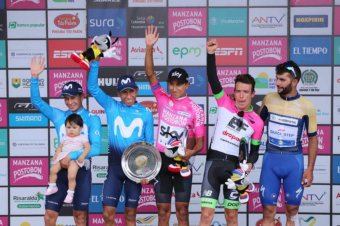 A podium packed with Colombian stars
