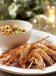 Garlic Prawn Skewers, Recipes