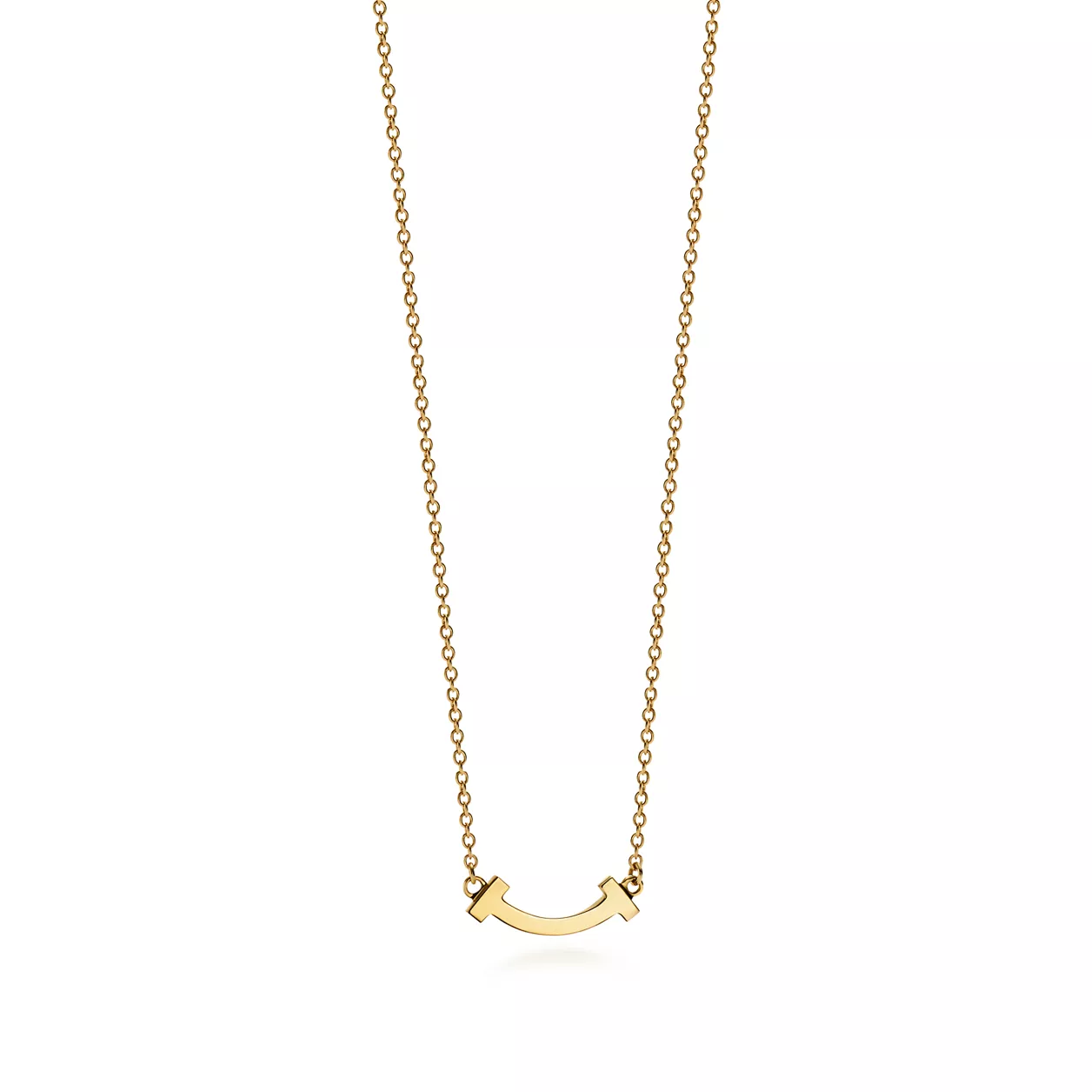 Tiffany &amp;amp; Co., Tiffany T Smile Pendant in Yellow Gold, Mini