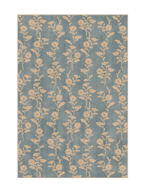Mabel Dusty Blue Rug, 6' x 9'
