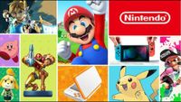 Nintendo logo and game characters