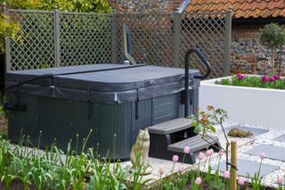 hot tub with cover