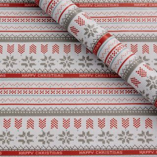 Linea knitted fairisle wrapping paper