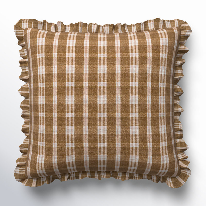 Birch Lane&amp;trade; Zeppelin Plaid Cotton Throw Pillow &amp;amp; Reviews | Wayfair