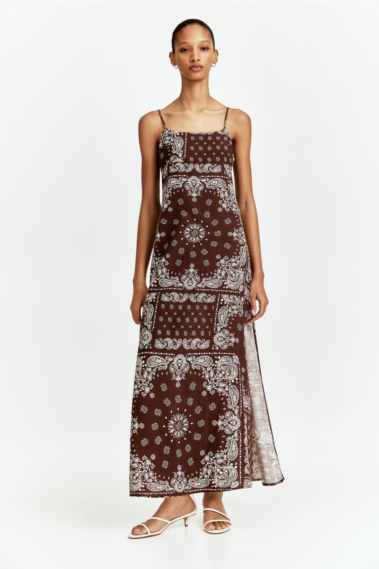 Tie-Detail Maxi Dress