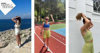 Best cycling shorts: Writer Grace Lindsay testing the workout kit in this round up