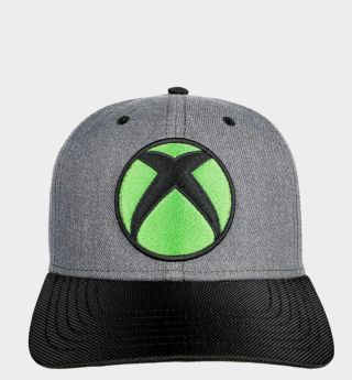 Xbox snapback cap on a plain background