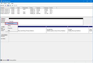 Disk Management Initialize Disk Option