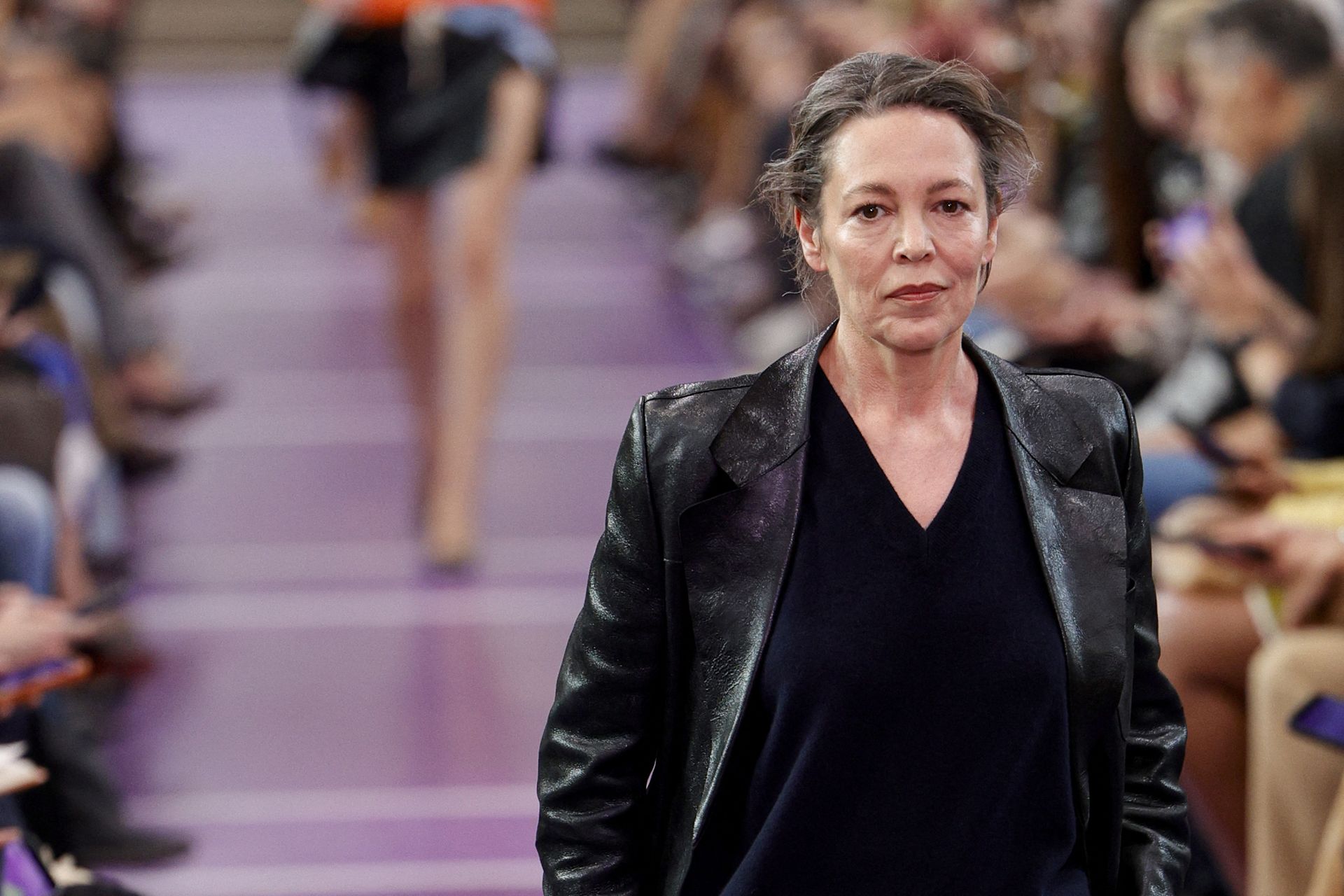 Jamie Bell, Olivia Colman and Emma Corrin join the Miu Miu runway