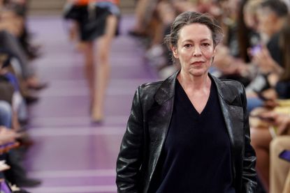 Olivia Colman on the Miu Miu S/S 2027 runway