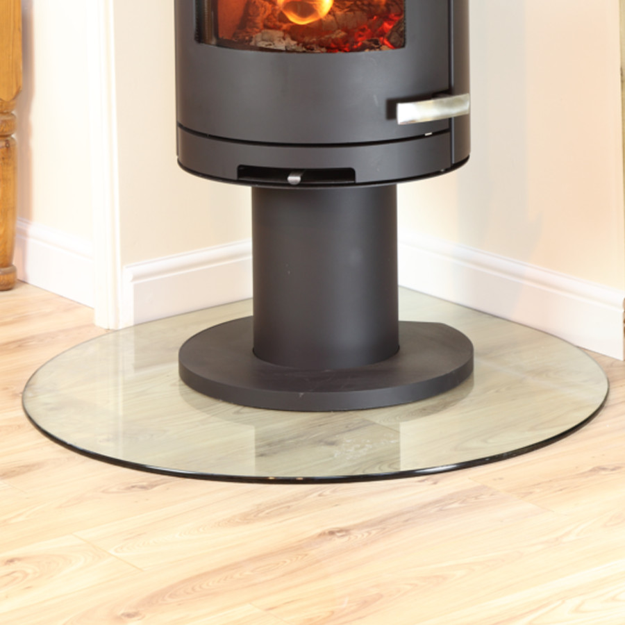 Teardrop Glass Stove Hearth