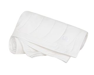 Buffy Breeze Comforter in white, rolled