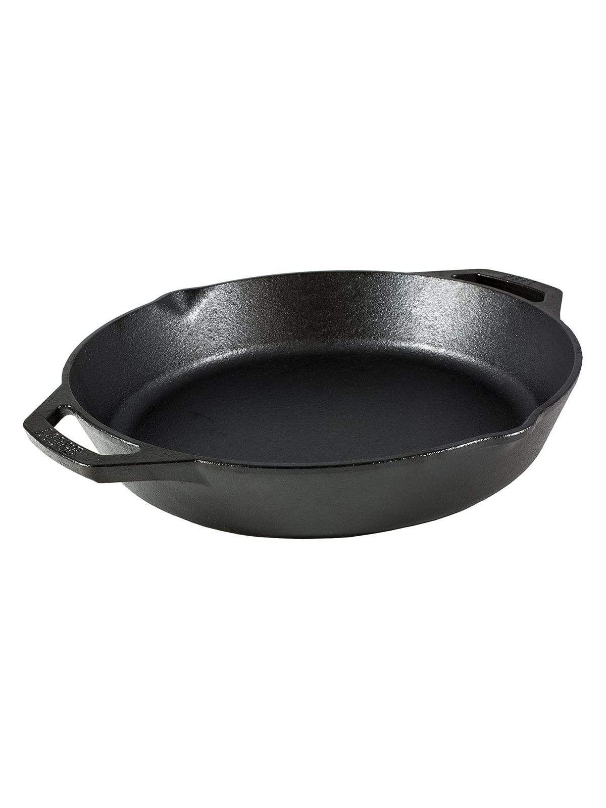 Lodge Seasoned Cast Iron Dual Handle Pan 12 Inch - Cast Iron Frying Pan - Even Heat Distribution - Oven &amp;amp; Stovetop Safe - Pfas-Free, Non-Toxic Cookware