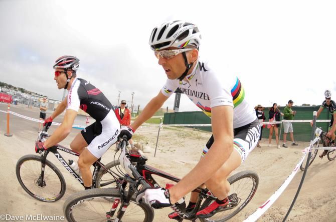 Christoph Sauser (Specialized) got into the breakaway