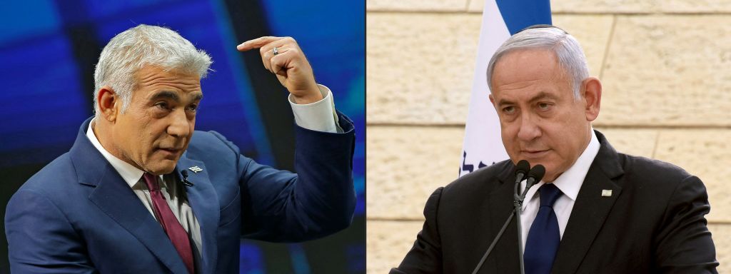 Yair Lapid and Benjamin Netanyahu