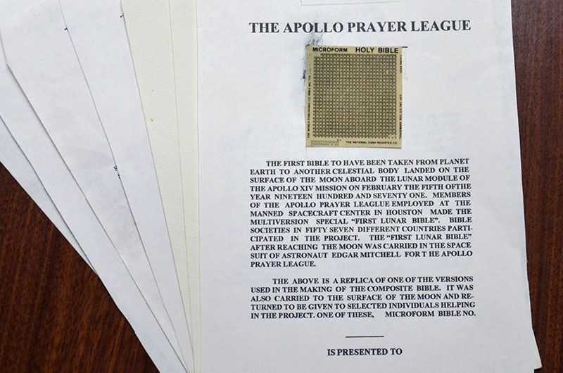 microfilm King James Bible apollo 14