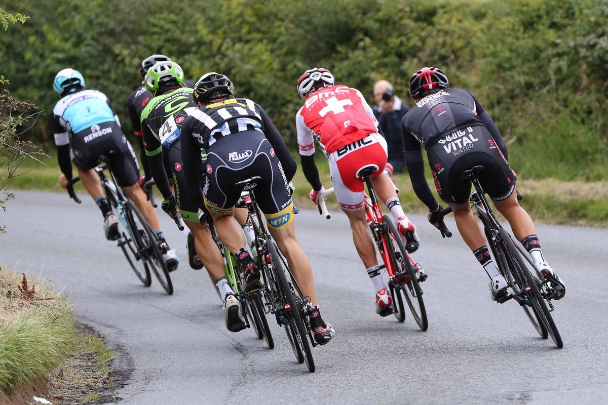 The breakway during the stage