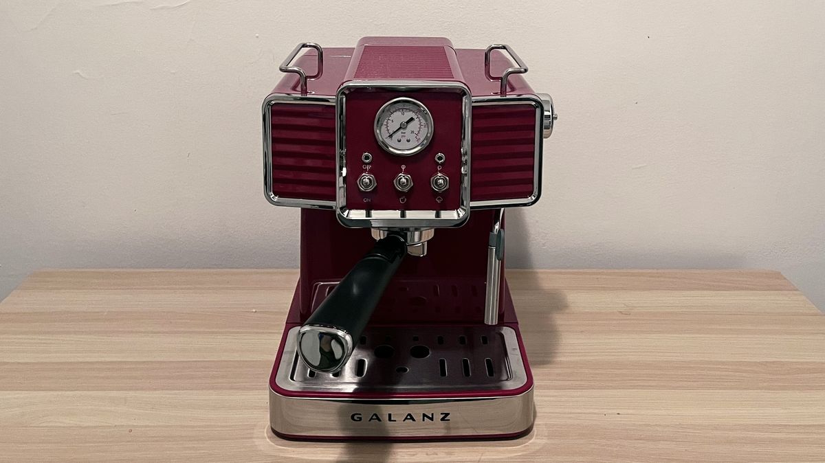 Galanz Retro Pump Espresso Machine ,Red