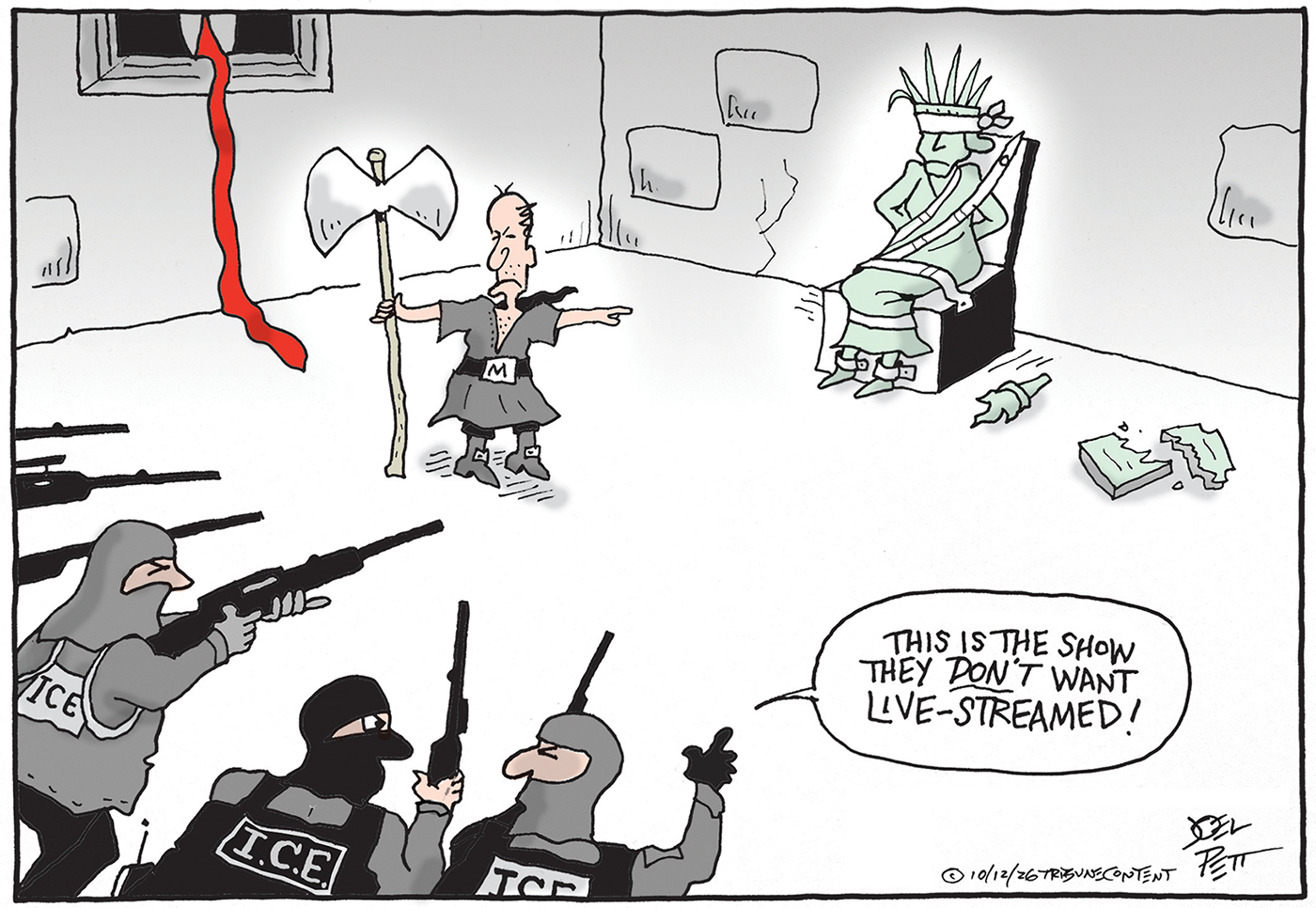 Political cartoon